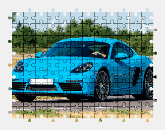 Jigsaw puzzle online porsche,sports-car,colorful,car