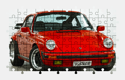 Jigsaw puzzle online red,porsche,sports-car,car,vehicle,colorful