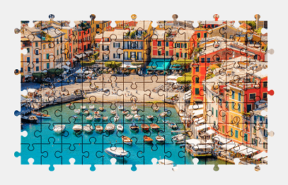 Jigsaw puzzle online italy,architecture,building,colorful,boat,vehicle