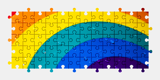 Jigsaw puzzle online rainbow,colorful,art
