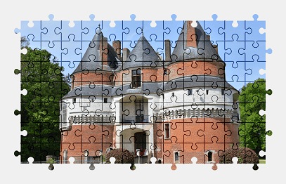 Jigsaw puzzle online castle,france,building,architecture,colorful