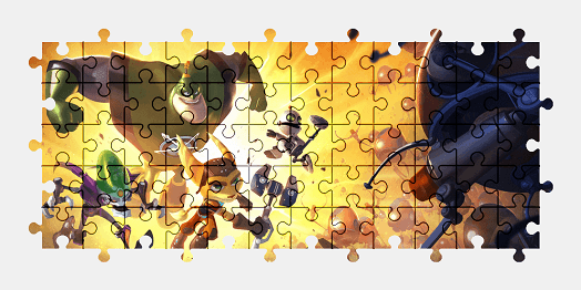 Jigsaw puzzle online ratchet-and-clank,video-games,colorful,character