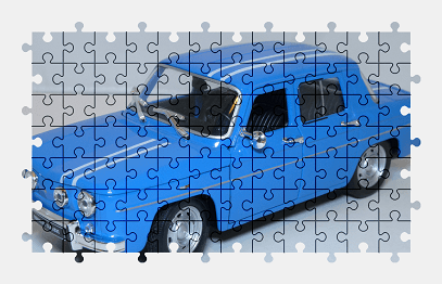 Jigsaw puzzle online blue,renault,model-car,toy,car,vehicle