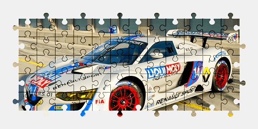 Jigsaw puzzle online renault,sport,car,colorful,race,sports-car,vehicle