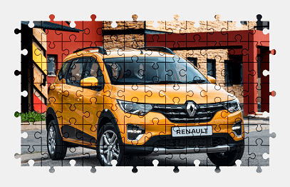 Jigsaw puzzle online renault,car,vehicle,colorful