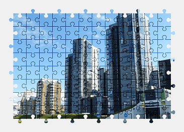 Jigsaw puzzle online city,architecture,iceland,building