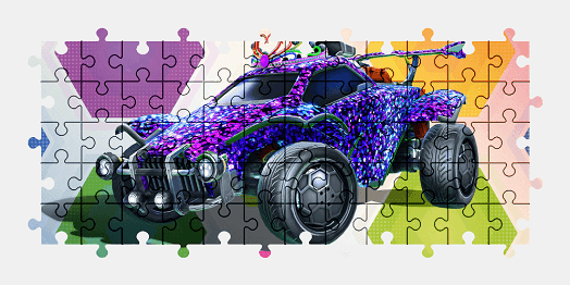 Jigsaw puzzle online rocket-league,video-games,colorful,sports-car