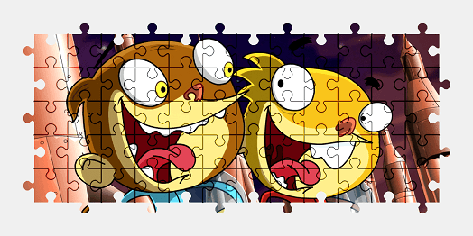 Jigsaw puzzle online rocket-monkeys,cartoon,colorful,character