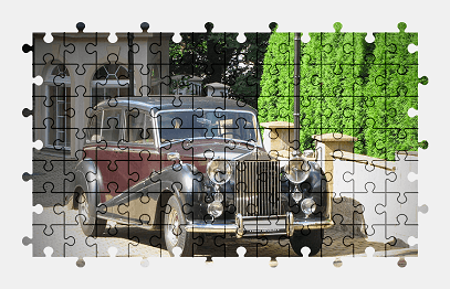 Jigsaw puzzle online rolls-royce,car,classic,vehicle,colorful