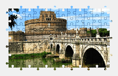 Jigsaw puzzle online rome,castle,italy,architecture,bridge,city