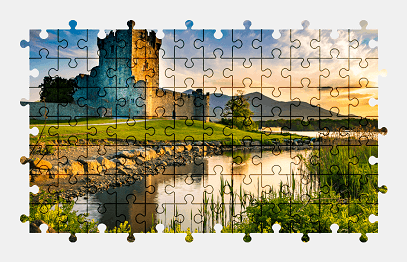 Jigsaw puzzle online castle,ireland,building,architecture,colorful