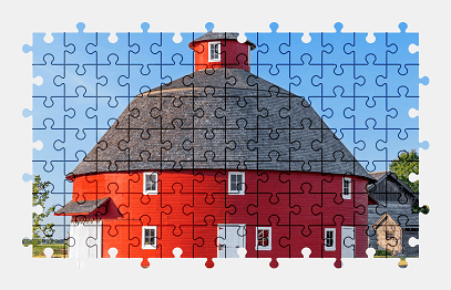 Jigsaw puzzle online red,barn,colorful,building,architecture,nature