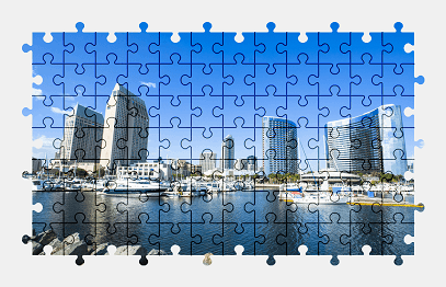 Jigsaw puzzle online san-diego,city,building,colorful,california