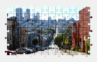 Jigsaw puzzle online road,street,san-francisco,city,building,california,usa