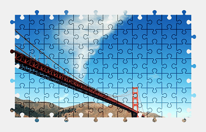 Jigsaw puzzle online golden-gate-bridge,san-francisco,bridge,california,usa,colorful