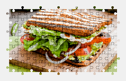 Jigsaw puzzle online sandwich,food,colorful