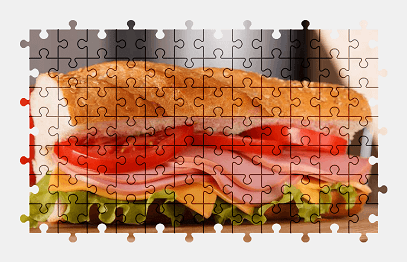 Jigsaw puzzle online sandwich,food,colorful