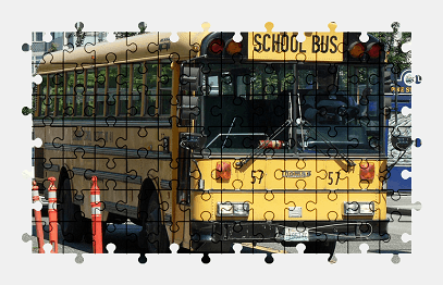 Jigsaw puzzle online school-bus,bus,vehicle,street,city,school