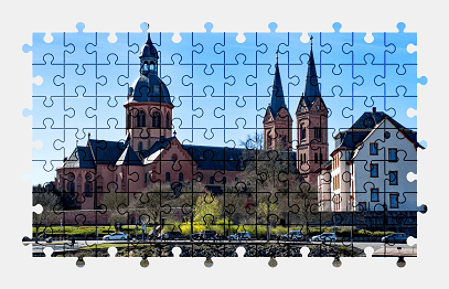 Jigsaw puzzle online germany,building,town,church,city,architecture
