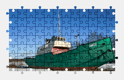 Jigsaw puzzle online ship,vehicle,colorful