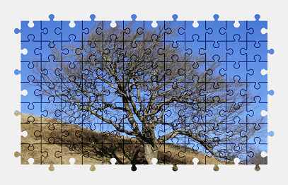 Jigsaw puzzle online tree,sunny,autumn,countryside,nature