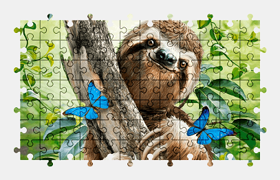 Jigsaw puzzle online animal,nature,butterfly,colorful