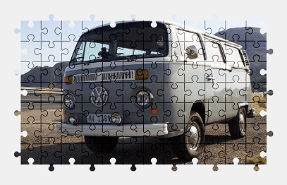 Jigsaw puzzle online volkswagen,bus,vw,road,vintage,vehicle