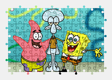 Jigsaw puzzle online spongebob,cartoon,colorful,character