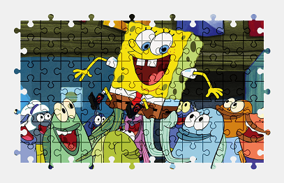 Jigsaw puzzle online spongebob,cartoon,character,colorful