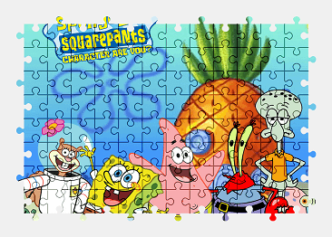 Jigsaw puzzle online spongebob,cartoon,character,colorful
