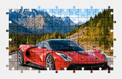 Jigsaw puzzle online sports-car,car,vehicle,colorful