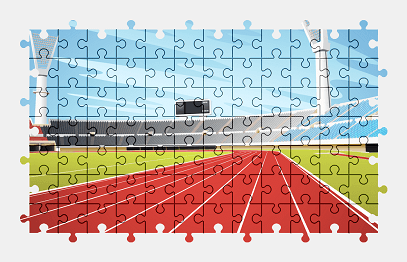 Jigsaw puzzle online stadium,illustration,sport,colorful