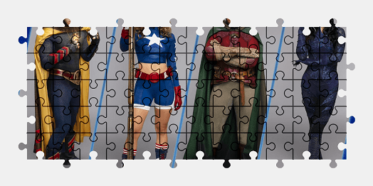 Jigsaw puzzle online stargirl,tv-shows,colorful,superhero,character