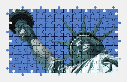 Jigsaw puzzle online statue-of-liberty,statue,new-york,usa,colorful