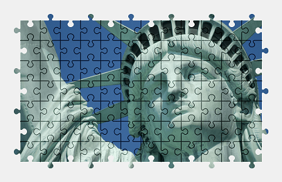 Jigsaw puzzle online statue-of-liberty,statue,new-york,city,architecture,usa,colorful