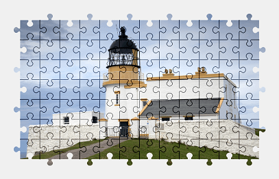 Jigsaw puzzle online lighthouse,scotland,building