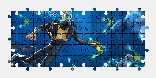 Jigsaw puzzle online subnautica,video-games,character,colorful
