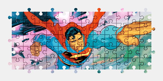 Jigsaw puzzle online superman,superhero,colorful,character
