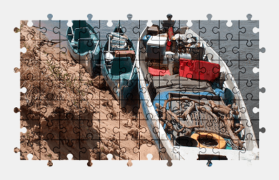 Jigsaw puzzle online boat,river,vehicle