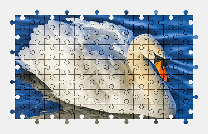 Jigsaw puzzle online swan,bird,animal,colorful