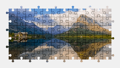 Jigsaw puzzle online lake,montana,usa,landscape,nature,colorful,mountains