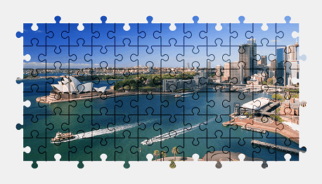 Jigsaw puzzle online sydney,city,australia,skyscraper,ship,building,colorful