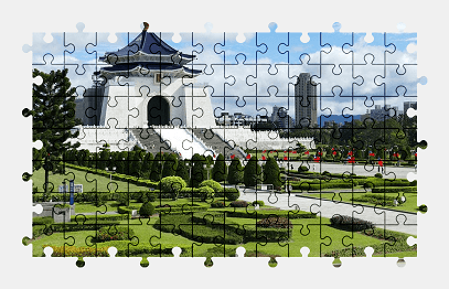 Jigsaw puzzle online taipei,city,monument,taiwan,architecture,asia,building