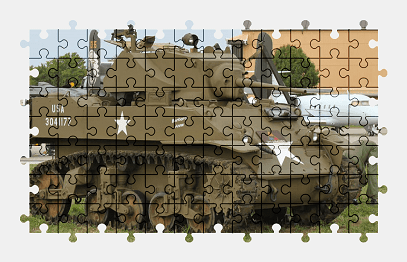 Jigsaw puzzle online tank,american,vehicle