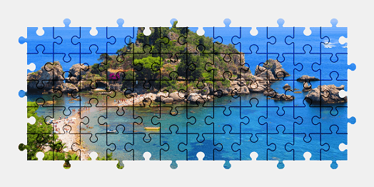 Jigsaw puzzle online island,italy,beach,nature,colorful
