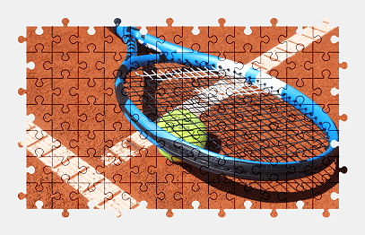 Jigsaw puzzle online tennis,sport,ball,colorful