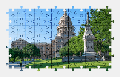 Jigsaw puzzle online building,texas,usa,city,architecture,monument,colorful