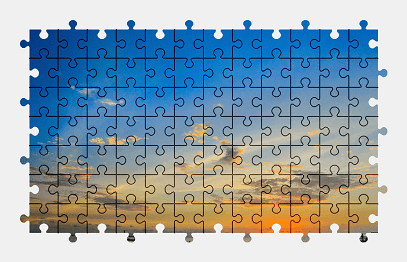 Jigsaw puzzle online sun,sunset,sky,sea