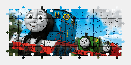 Jigsaw puzzle online train,character,cartoon,colorful,thomas-and-friends
