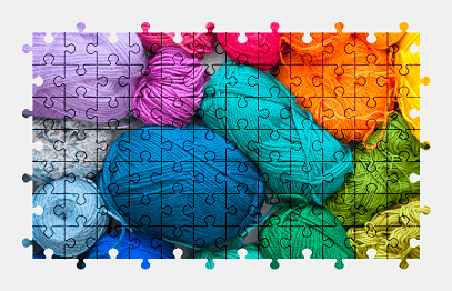Jigsaw puzzle online colorful,color,yarn